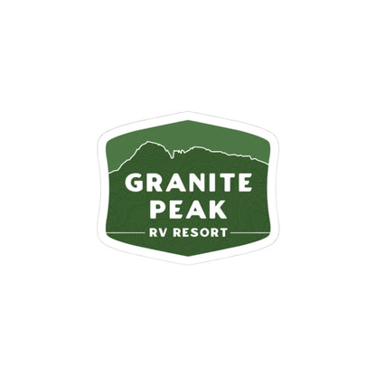 Granite Peak RV Resort Sticker — Kiss-Cut Outdoor Adventure Decal