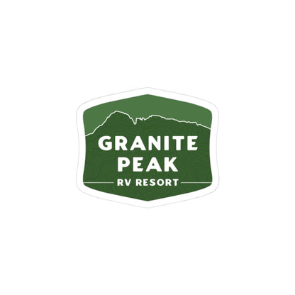 Granite Peak RV Resort Sticker — Kiss-Cut Outdoor Adventure Decal